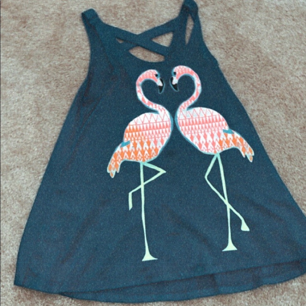 Flamingo girls tank